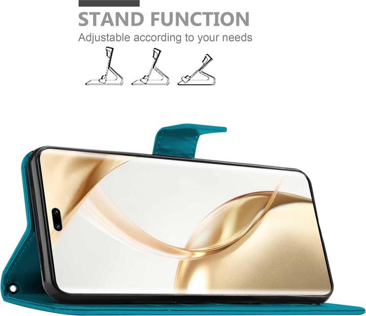 Produktbild Cadorabo Hülle für Honor 200 Pro mit Blumen Muster (Honor 200 Pro)