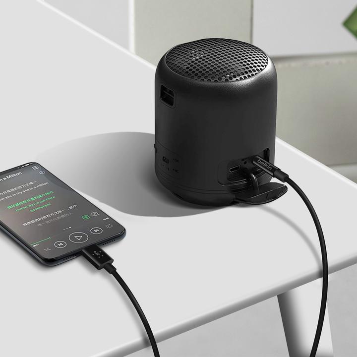 Image du produit Belkin RockStar 3,5mm Aud./USB-C câble 0,9m (0.90 m, Jack 3,5 mm (AUX))