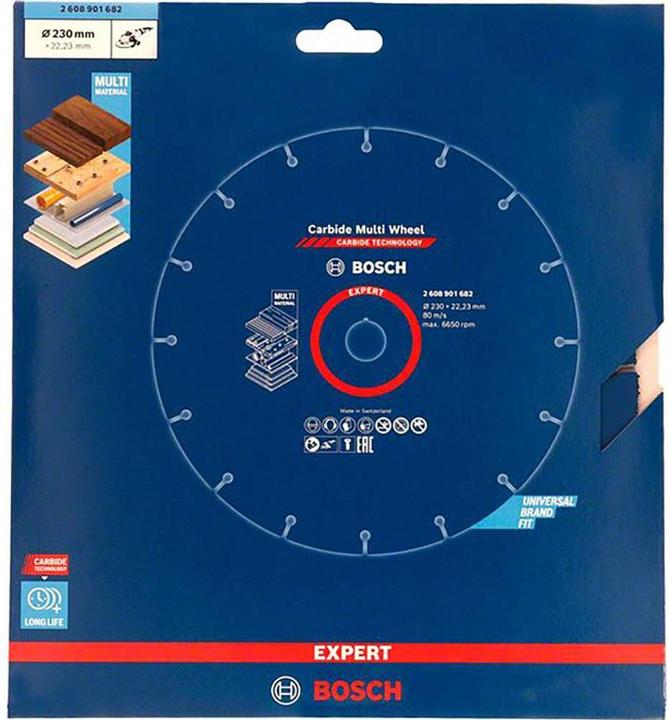 Produktbild Bosch Professional Zubehör Expert Carbide Multi Wheel Trennscheibe, 230 mm, 22,23 mm