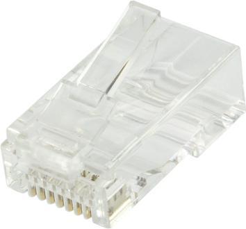 Image du produit LogiLink Connecteurs modulaires RJ45 Cat.6A UTP, avec embout et guide d'enfilage, 100 pièces de chaque (Câble réseau Connecteur)