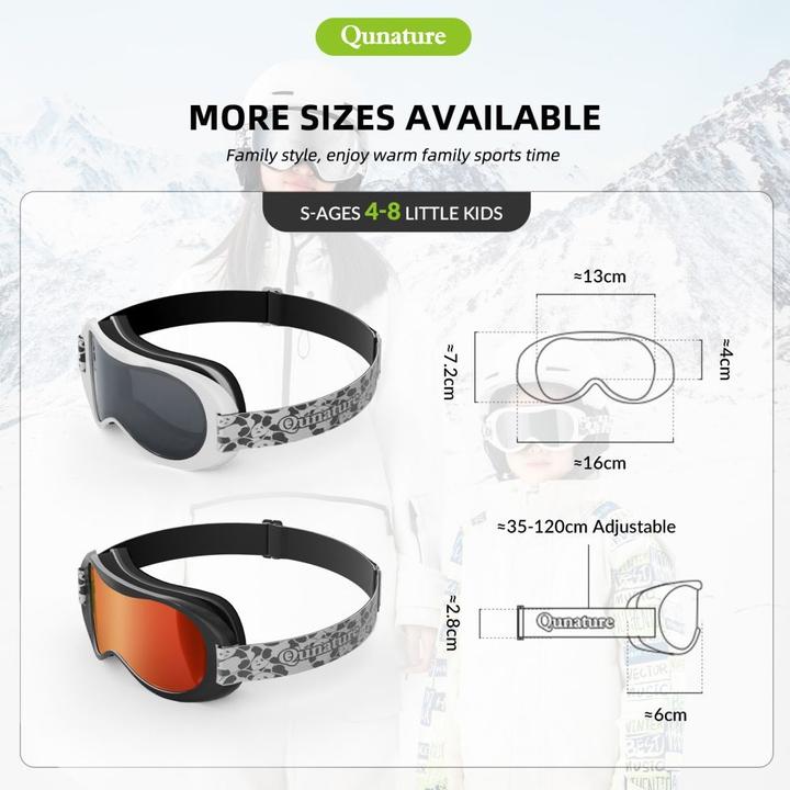 Produktbild Qunature The others Panda Ski Goggles for Kids - Black/White