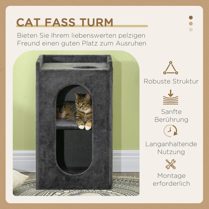 Actual product image Jamb Cat scratching post (81 cm, Dark grey)
