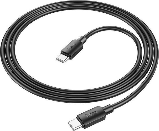 Actual product image Hoco USB-C to USB-C X96, 60W, 3A, 1m, black (1 m, USB 3.2 Gen 1, 60 W)