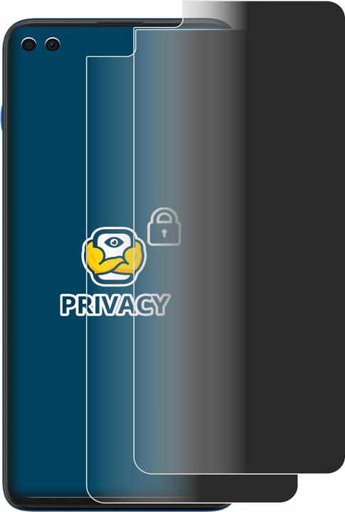 Productafbeelding BROTECT Anti-spionnetje privacyfolie Beschermfolie tegen blauw licht (2 Stuk, Motorola Moto G100)