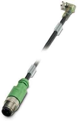 Produktbild Phoenix 1694884. Kabellänge: 0,3 m, Stecker: M12. Produktfarbe: Schwarz