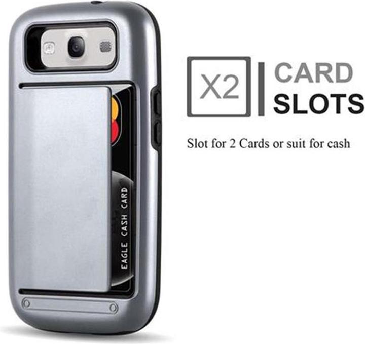 Produktbild Cadorabo Hybrid Schutzschild Hülle mit Kartenfach (Samsung Galaxy S3 Neo, Samsung Galaxy S3)