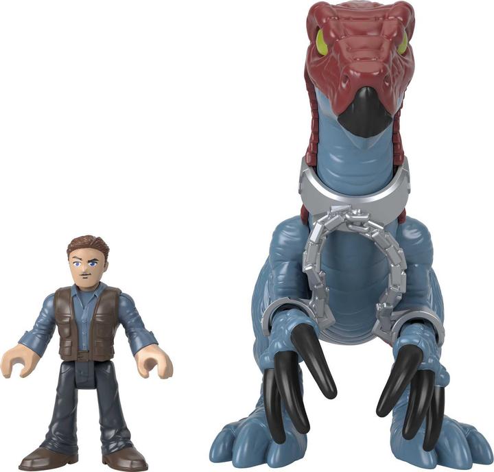 Produktbild Imaginext Jurassic World Therizinosaurus & Owen