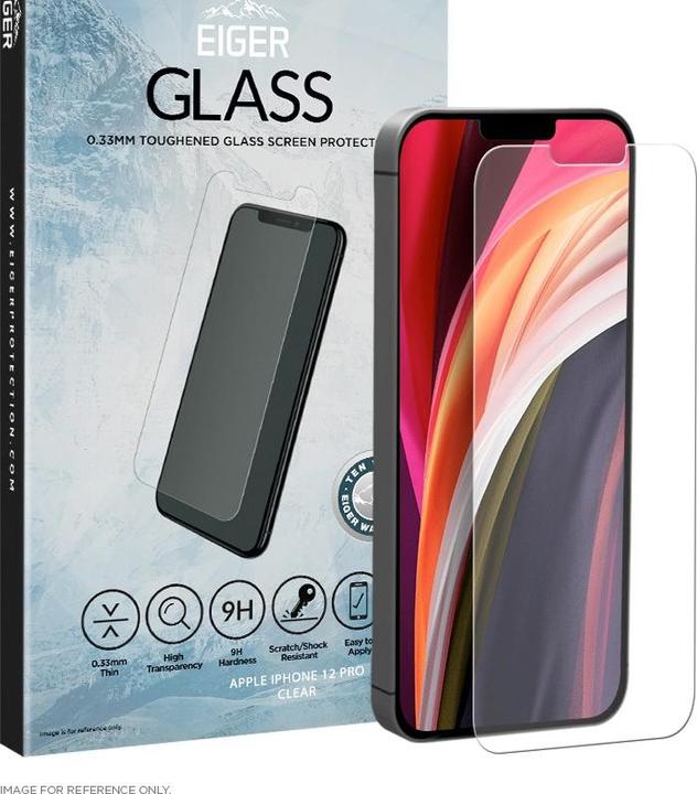 Actual product image Eiger Mountain Glass (1 Piece, Apple iPhone 12, Apple iPhone 12 Pro)