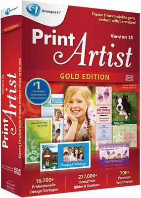 Produktbild Avanquest Print Artist Gold 25 (1 User, unbegrenzt)