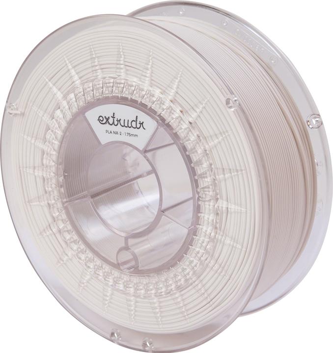 Actual product image Extrudr PLA NX2 White 1.75 mm 10.000 g (PLA, 1.75 mm, 10000 g, White)