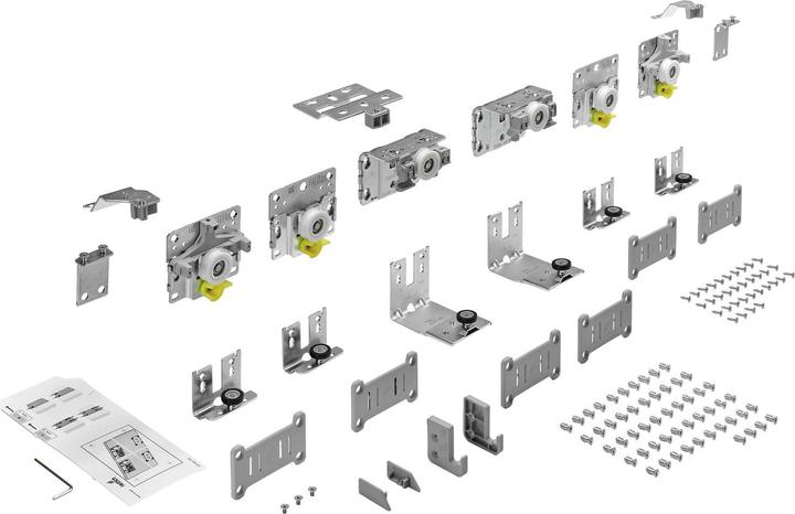 Actual product image Hettich Sliding door fittings TopLine L, Forslide