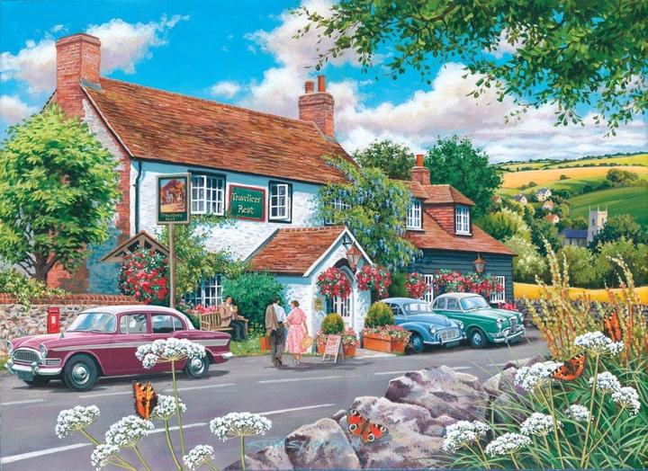 Actual product image The House of Puzzles Puzzle 500 pieces XXL Pieces - Travellers Rest (500 pieces)