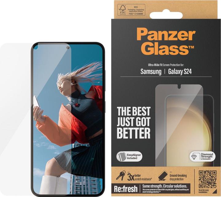 Produktbild PanzerGlass Ultra-Wide Fit (1 Stück, Samsung Galaxy S24)