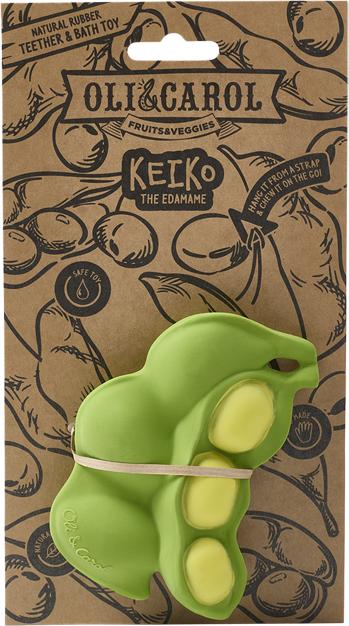 Actual product image Oli and Carol Teething Ring Keika the Edamame