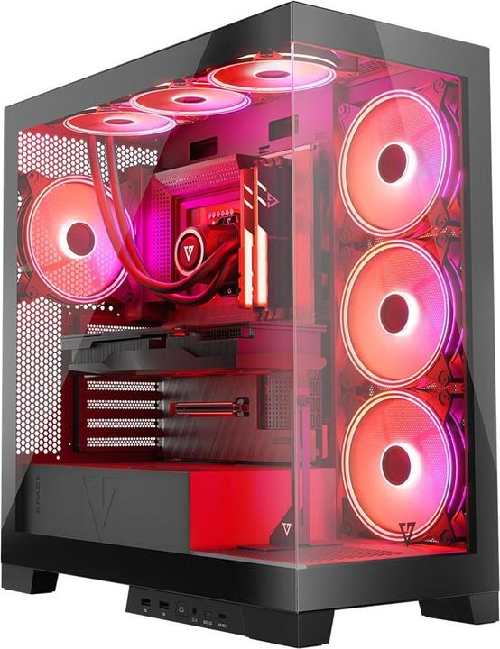 Actual product image Modecom Computer housing Volcano SPACE APEX ARGB MIDI USB 3.0 X 2 CYPE-C (mATX, Mini-ITX)