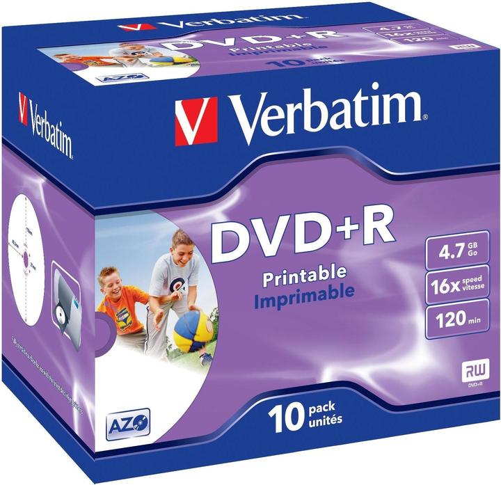 Actual product image Verbatim Dvd+R (10 x)