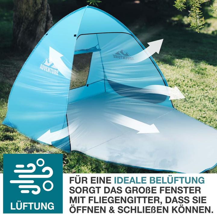 Image du produit Jamb Pop-Up Strandmuschel (Tente de plage, 3 kg, 3 personnes)