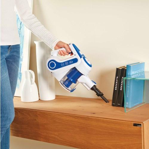 Actual product image Polti PBEU0118 FORZASPIRA SLIM SR90B PLUS Rechargeable electric vacuum, Blue/White