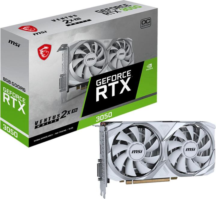 Immagine prodotto MSI GeForce RTX 3050 Ventus 2X XS OC White (8 GB)