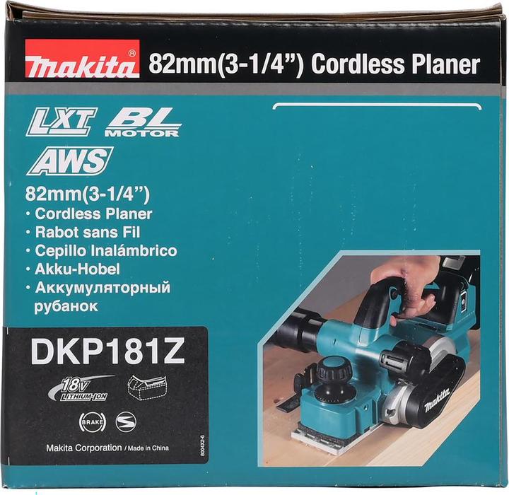 Actual product image Makita 18V Battery plane DKP181Z 82mm