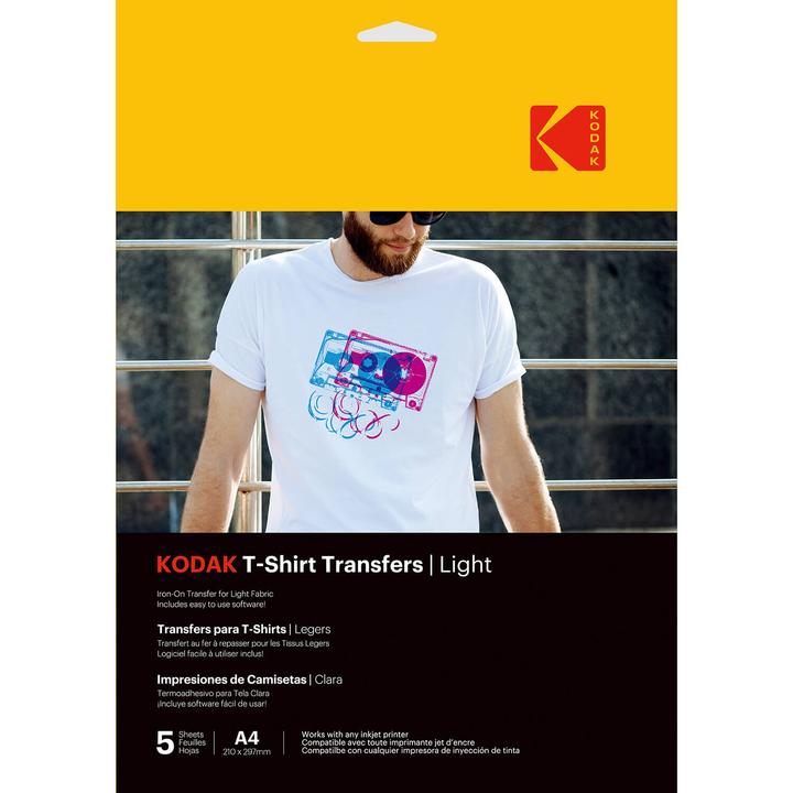 Actual product image Kodak T-Shirt Transfers Light 5pcs (3510560) (1 x)