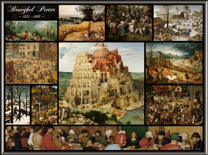 Actual product image Grafika Puzzle 2000 pieces Collage - Pieter Bruegel the Elder (2000 pieces)