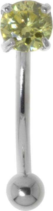 Actual product image Bijouteria Eyebrow Pin (Surgical steel 316L, Silver 925, Zirconia)