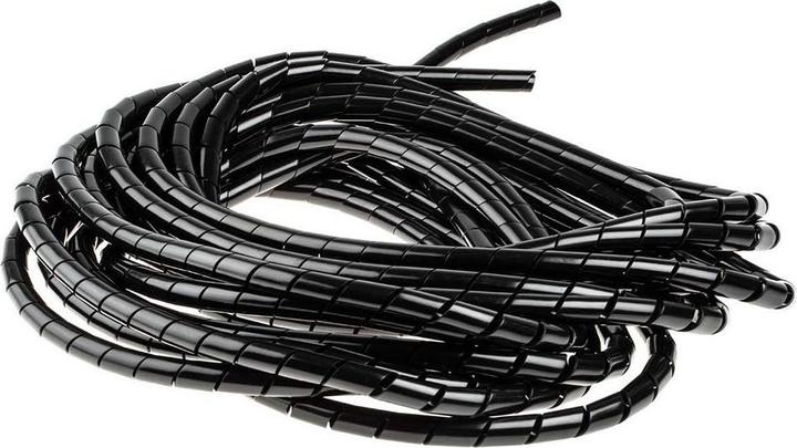 Rs Pro Guaina di protezione per cavi a spirale PE nera, per cavi da Ø 9mm a 32mm, lunghezza 10m (Foro cavo, 35 cm)
