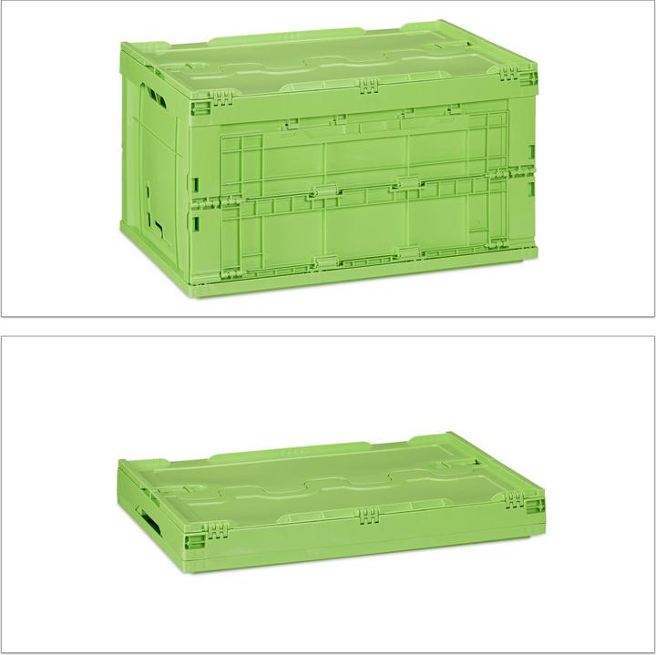 Actual product image Relaxdays Lidded Folding Storage Box (58.5 x 39.5 x 32.5 cm, 75 l)