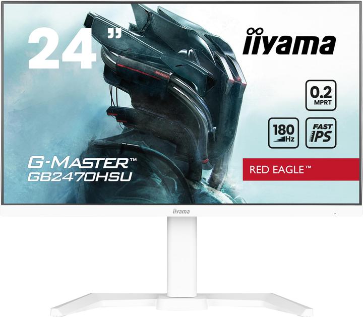 Produktbild iiyama TFT 23,8/60,5cm G-Master GB2470HSU Red Eagle *weiss* 16:9 (1920 x 1080 Pixel, 23.80")