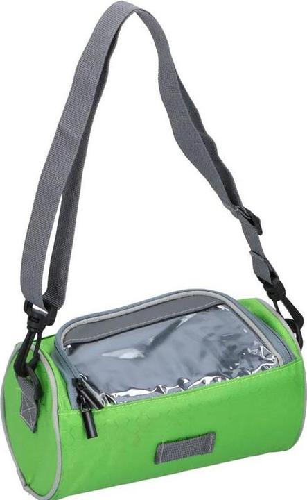 Dunlop - Fahrradlenkertasche/Gepäcktasche mit Smartphonetasche (grün) (1.20 l, Lenkertasche)