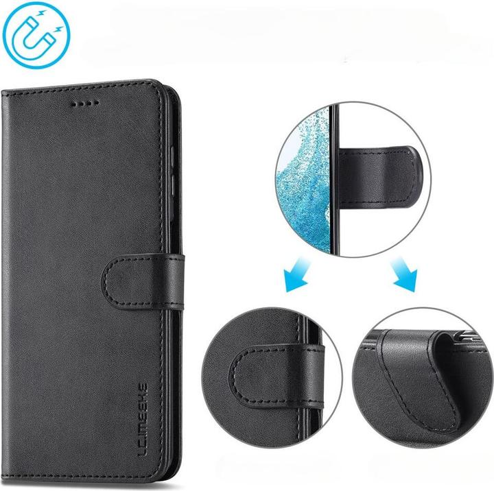 Produktbild LC.Imeeke Galaxy A35 - Leder Etui Hülle schwarz (Samsung Galaxy A35)