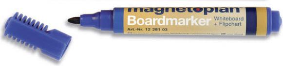 Immagine prodotto Magnetoplan Lavagna e pennarelli per lavagna a fogli mobili (Blu, 3 mm, 4 x)
