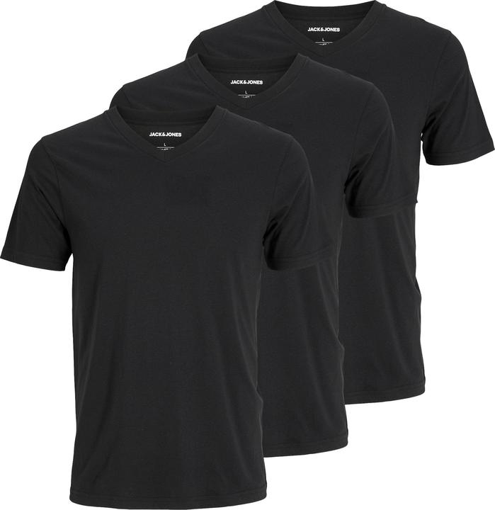 Jack & Jones 3er-pack Einfarbig V-Ausschnitt T-shirt T-shirt