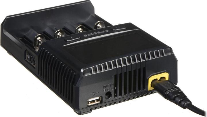 Actual product image Nitecore SC4 - Quick charger (1 pcs., 14500, 16340, 18650, 26650, Battery + charger)
