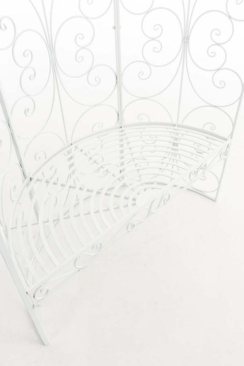 Image du produit Swisshandel24 Demi-pavillon Rosie avec banquette, blanc (58 cm, 120 cm)