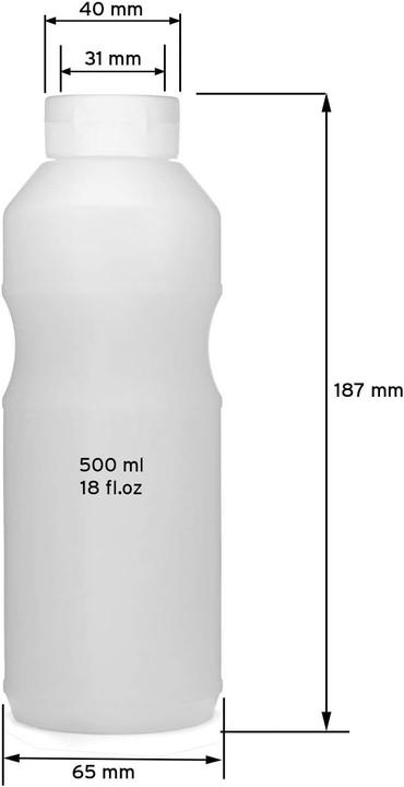 Actual product image Set of 10 squeeze bottles incl. labelling labels
