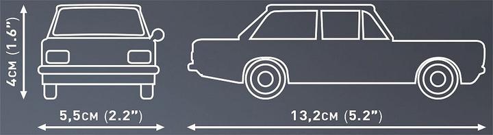 Produktbild Cobi Youngtimer 24598 - Opel Rekord C 1900 L, Bausatz, 1:35, 134 Bauteile