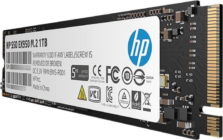 Actual product image HP SSD EX950 1 TB, M.2 PCIe Gen3 x4 NVMe, 3500 (1000 GB, M.2 2280)