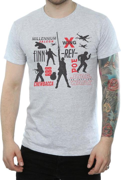 Produktbild Star Wars The Last Jedi Rebellion Silhouettes TShirt (XL)