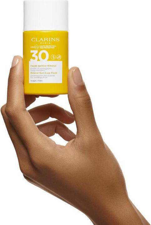 Produktbild Clarins Sun - Fluide Solaire Minéral Visage SPF30 (Sonnencreme Gesicht, SPF 30, 30 ml, 62 g)
