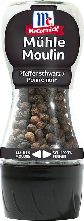 Produktbild McCormick Mühle Pfeffer schwarz ganz (35 g)