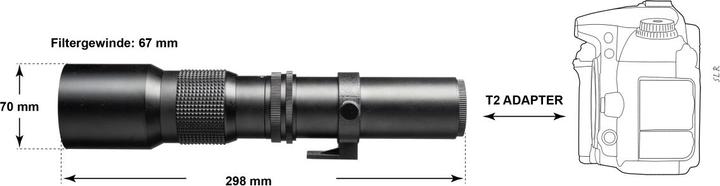Produktbild Walimex 500/8,0 DSLR Canon EF (Canon EF, Vollformat, APS-C / DX)