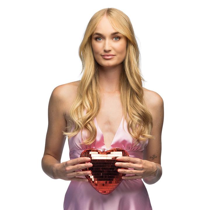 Image du produit Boland Boule Disco: Coeur - 19cm