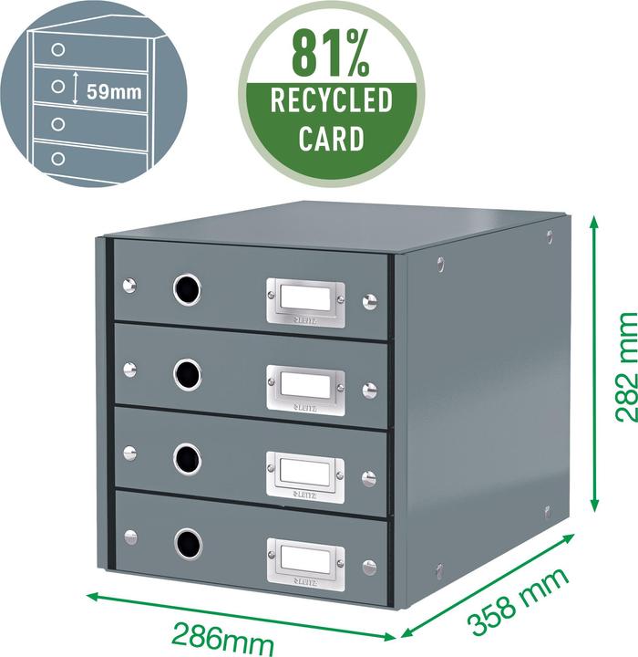 Actual product image Leitz WOW Click & Store drawer set (A4)