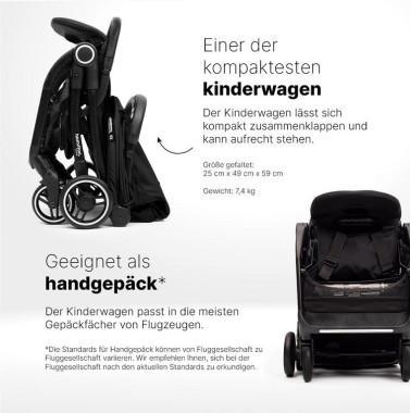 Productafbeelding Hamilton by yoop Kinderwagen S1 Plus Schwarz - Leichtgewicht Buggy - MagicFold™ Technology