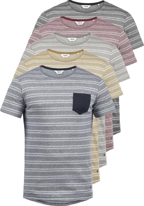 Immagine prodotto Solid Fidel Maglietta A Maniche Corte T-Shirt Con Stampa Da Uomo Con Girocollo In Cotone 100% (XXL)