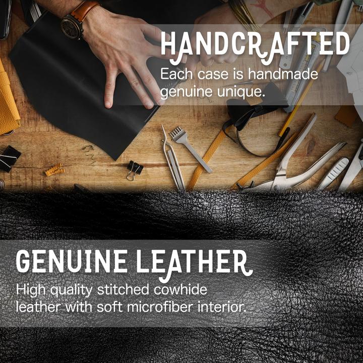 Actual product image Nalia Genuine Leather Flip Case Cover with Magnetic Closure (Samsung Galaxy S23)