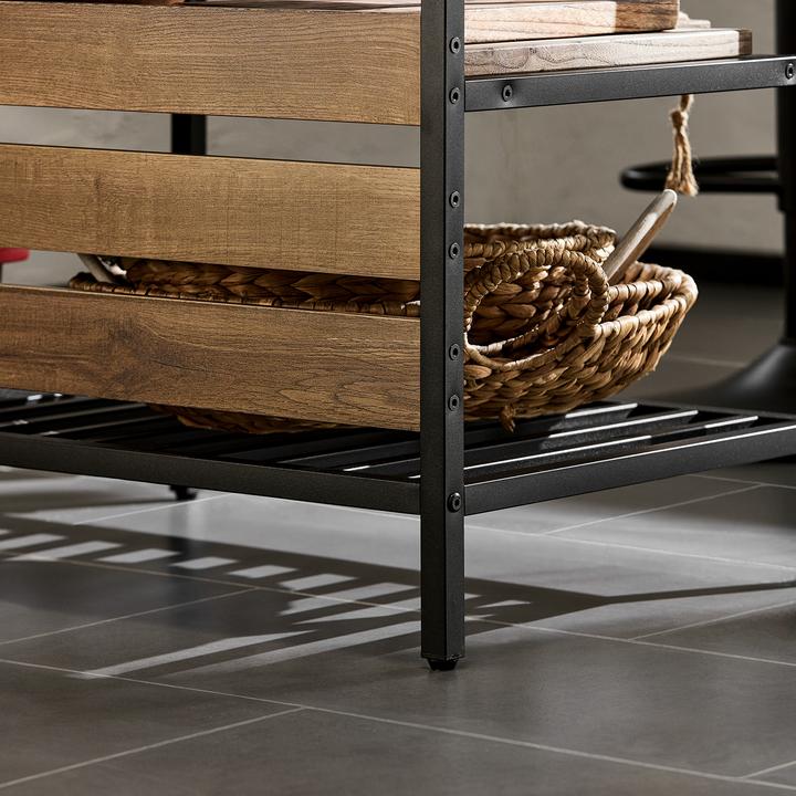 Image du produit SoBuy Ilot de cuisine Table de bar (120 x 45 x 91 cm)