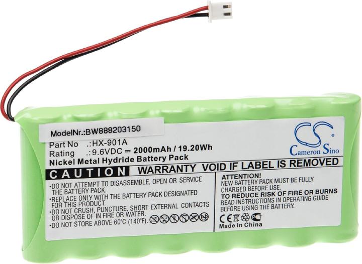 Produktbild XCell Medizintechnik-Akku passend für Huaxi HX-901A - 2000mAh, 9,6V, NiMH (9.60 V, 2000 mAh)